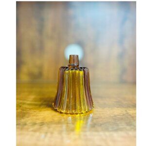 Vintage amber glass candle peg​